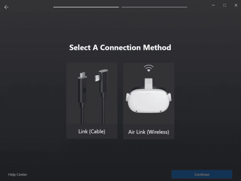 Cable or Wireless Connection
