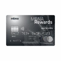 MBNA Rewards World Elite Mastercard logo